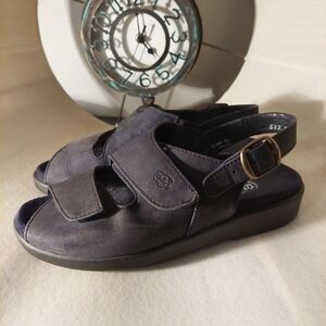 Wolky Black Adjustable Sandals Size 37‎ (6)